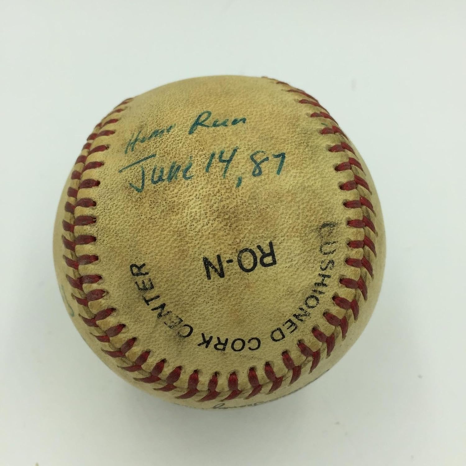 Johnny Ray Signed Actual Game Used Home Run Baseball From June 14, 1987 PSA DNA - MLB Game Used Baseballs