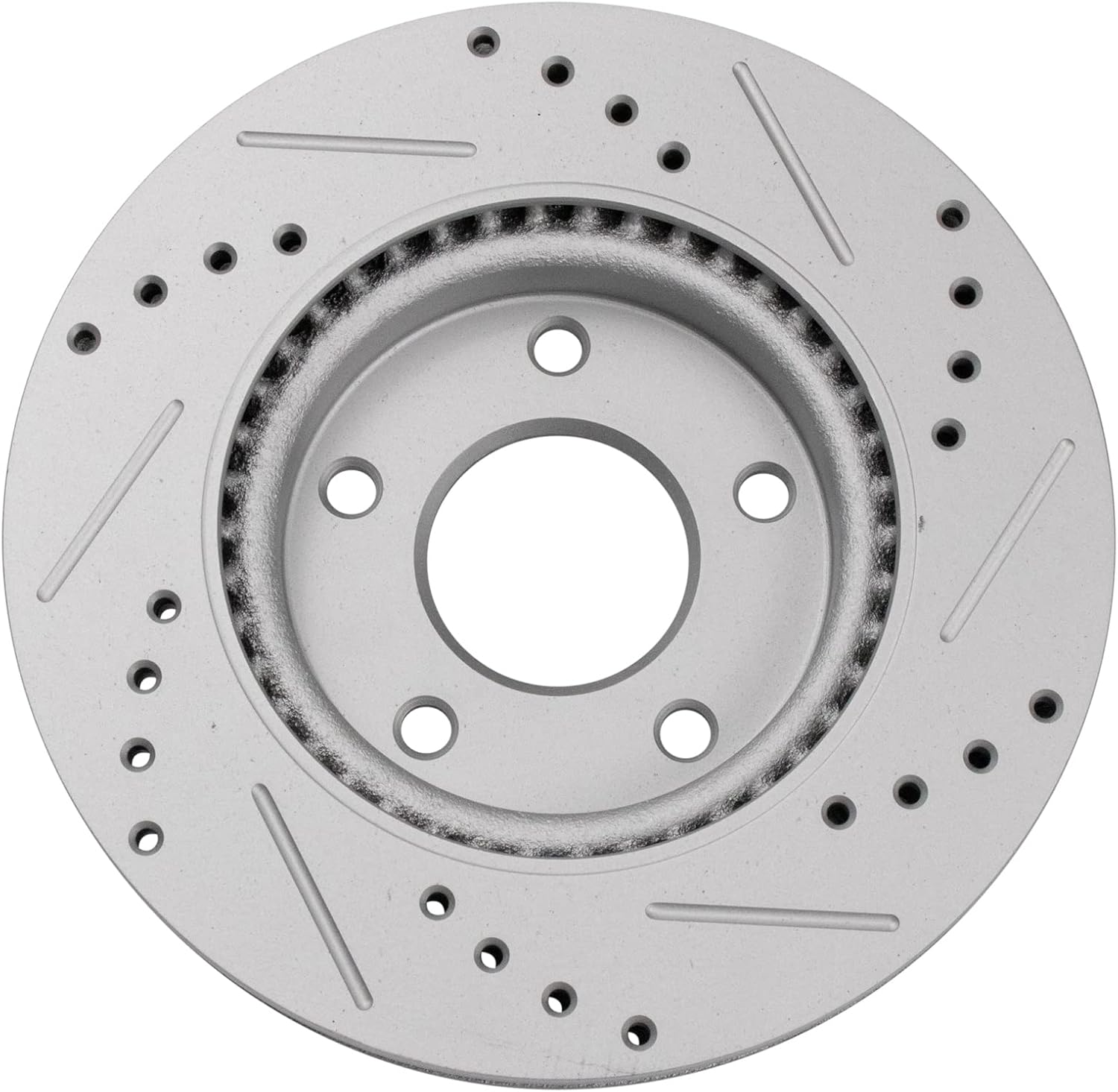 TRQ Performance Front Brake Pad and Rotor Set Ceramic G Coated Drilled Slotted Vented Rotors Compatible with 2013-2019 Nissan Sentra