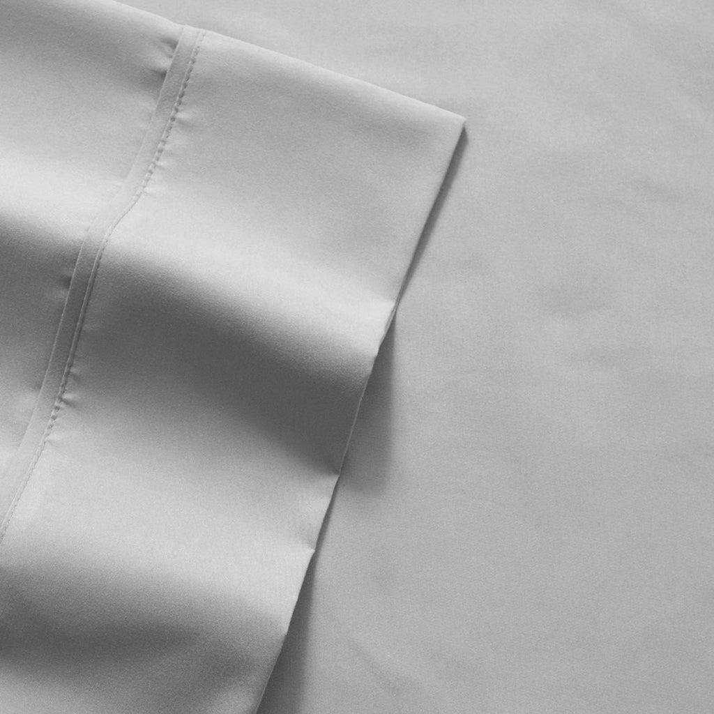 Sweet Home Collection Quality Deep Pocket Bed Sheet Set - 2 Extra Pillow Cases, Value, Twin XL, Silver, 4 Piece (Pack of 12, 48 Count Total)