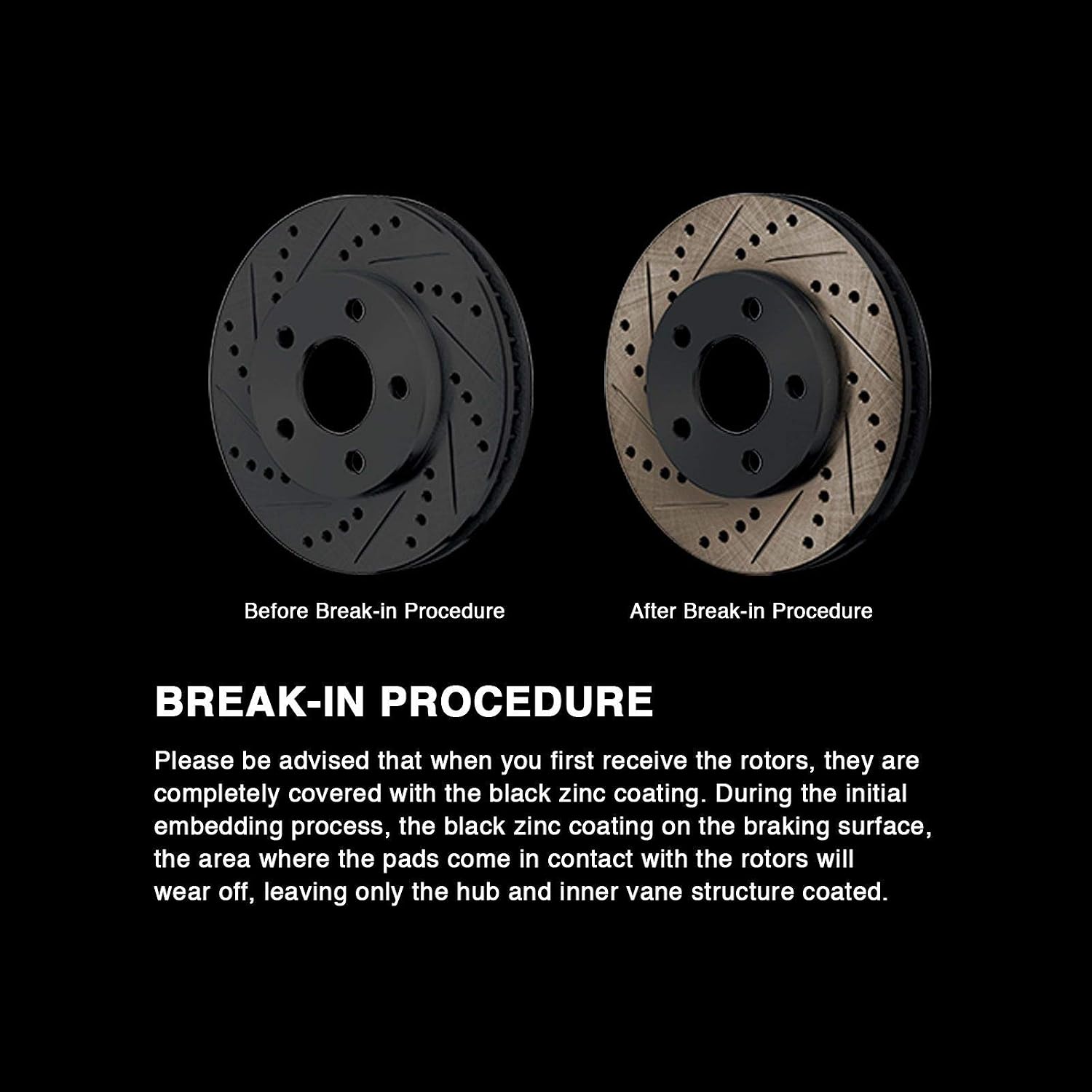 Power Sport Front Rear Brakes and Rotors Kit |Front Rear Brake Pads| Brake Rotors and Pads| Semi Metallic Brake Pads and Rotors |fits 2013-2017 Land Rover Range Rover, Range Rover Sport