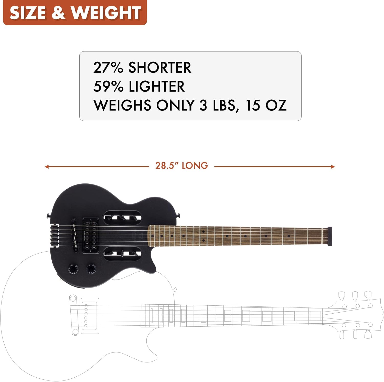 Traveler Guitar EG-1 Blackout - Matte Black