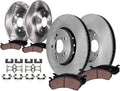 Detroit Axle - Brake Kit for 2013 2014 2015 2016 2017 2018 Acura RDX, Disc Brake Rotors Ceramic Brakes Pads with Hardware Replacement: 12.28' inch Front & 12.00' inch Rear Rotor