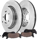 Detroit Axle - Rear Brake Kit for Kia Stinger Genesis G70, Disc Brake Rotors Ceramic Brakes Pads with Hardware 2019 2020 2021 2022 Replacement : 13.39' inch Rotors