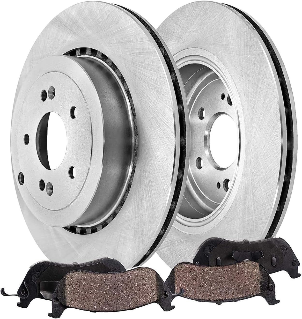 Detroit Axle - Rear Brake Kit for Kia Stinger Genesis G70, Disc Brake Rotors Ceramic Brakes Pads with Hardware 2019 2020 2021 2022 Replacement : 13.39' inch Rotors