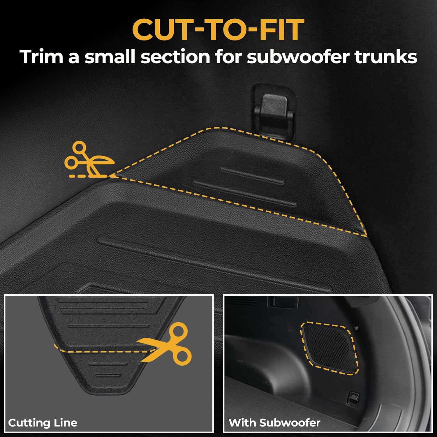 Floor Mats for Hyundai Tucson Hybrid 2022-2026, All Weather Floor Mats Trunk Cargo Liner with Backrest Protectors Accessories, Full Coverage Set (Not fit PHEV)