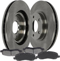 SCITOO Front 11.57' Brake Pads and Rotors Kits Fit For Chrysler For 200/For Sebring,For Dodge For Avenger/For Caliber,For Jeep For Compass/For Patriot,For Mitsubishi For Lancer/For Outlander Sport