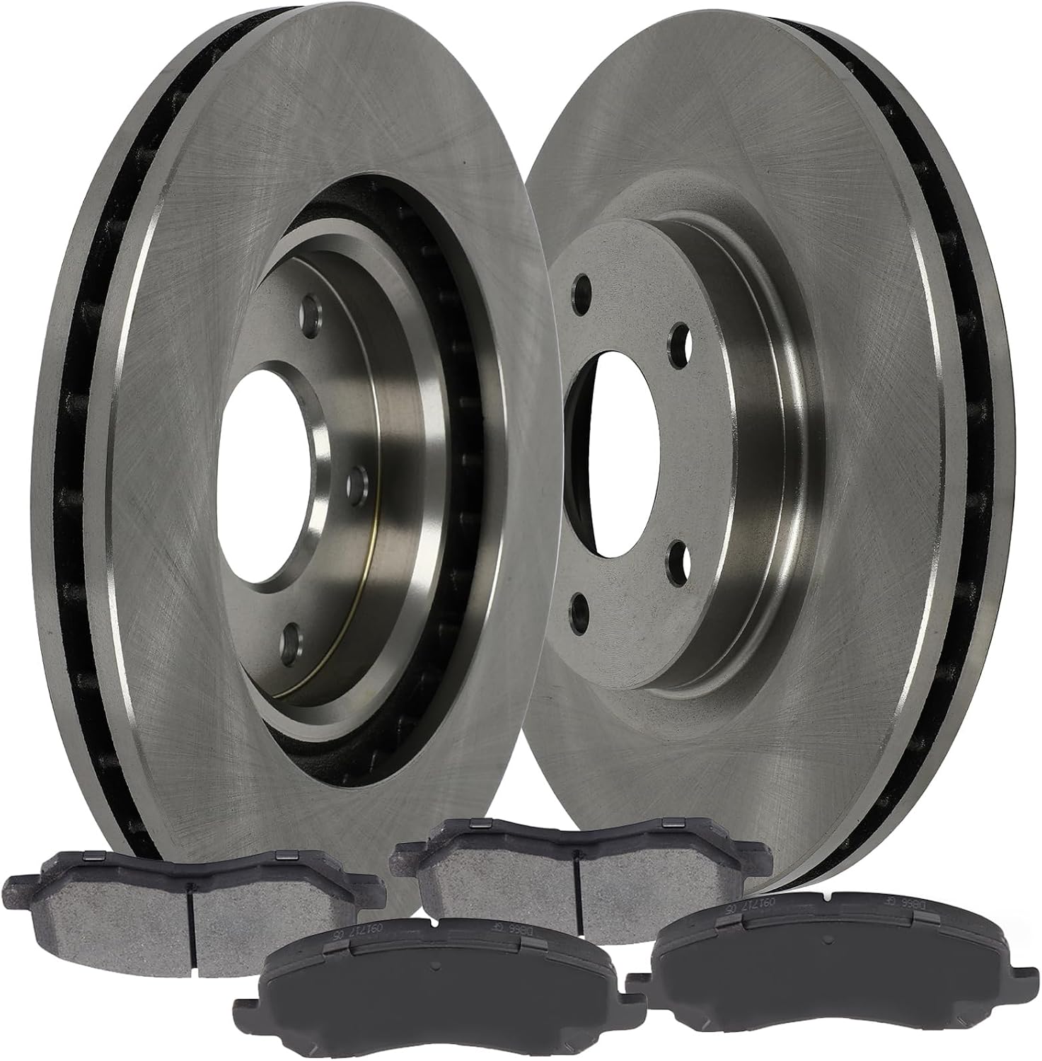 SCITOO Front 11.57' Brake Pads and Rotors Kits Fit For Chrysler For 200/For Sebring,For Dodge For Avenger/For Caliber,For Jeep For Compass/For Patriot,For Mitsubishi For Lancer/For Outlander Sport
