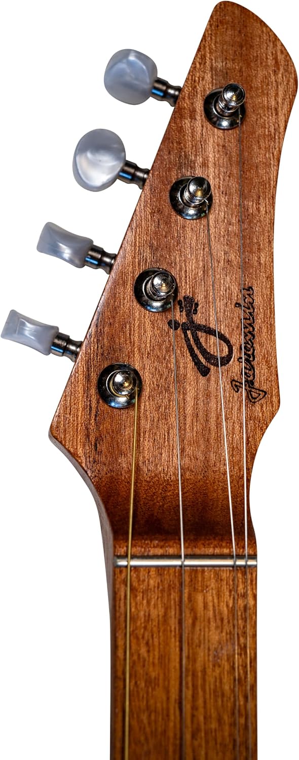 Boondocker D2 Sapele Dulcimer Electric/Acoustic 4-String w/Henna Top