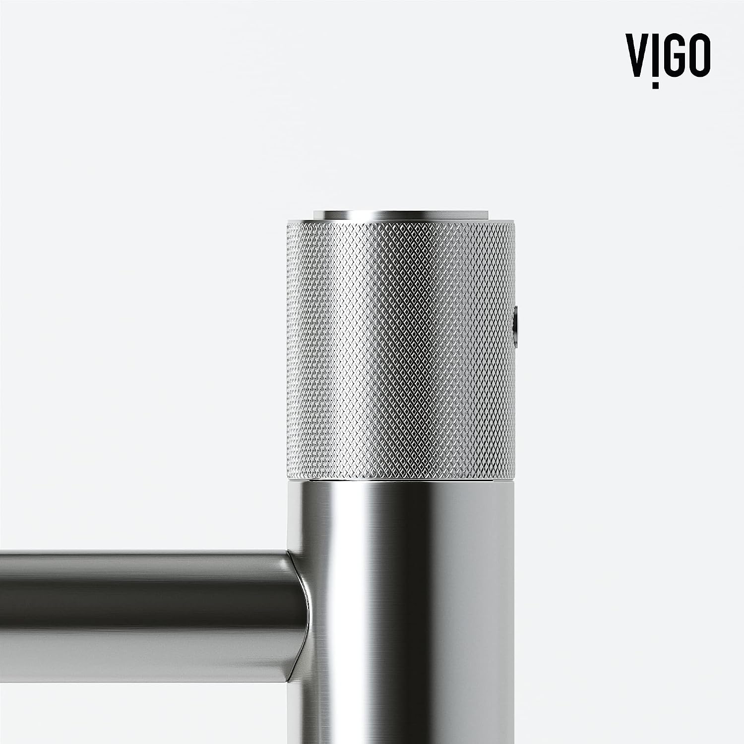 VIGO Apollo Single-Handle Single-Hole Mount Vessel Bathroom Sink Faucet, 12-Inch, Brushed Nickel, Modern Design, Solid Brass, 1.2 GPM WaterSense & Ceramic Disc Valve, Corrosion-Resistant