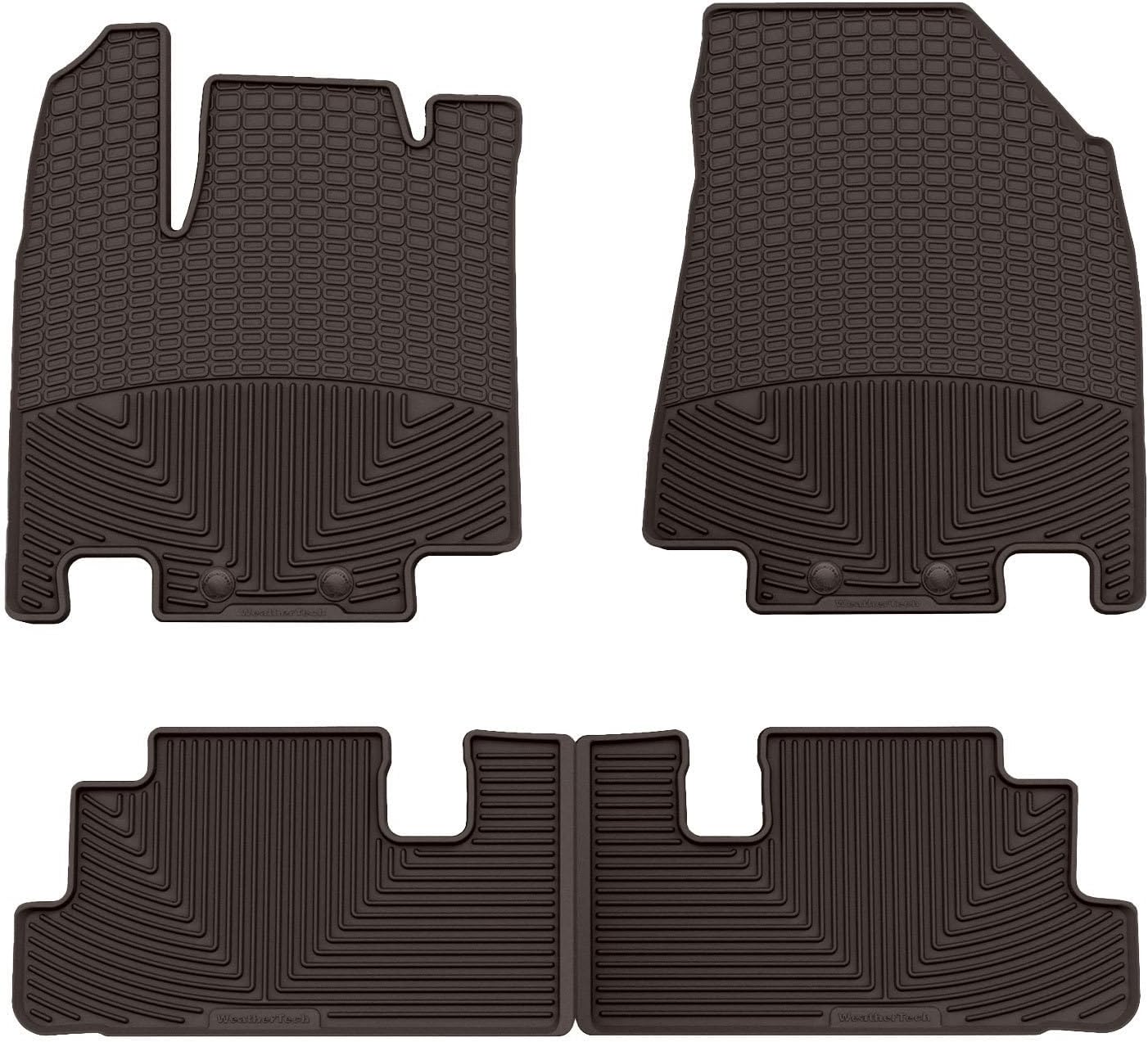 WeatherTech All-Weather Floor Mats for Nissan Pathfinder, QX60, qx65-1st & 2nd Row (W601CO-W602CO), Cocoa
