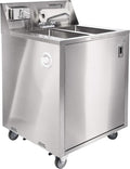 AFE DB101 Double Basin Stainless Steel Portable Sink with Hot Water