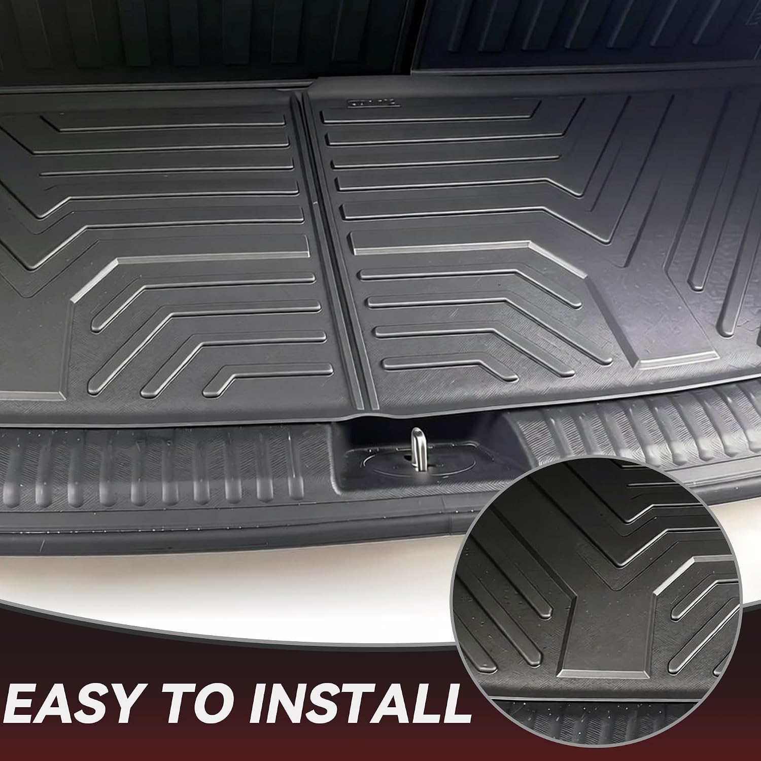YITAMOTOR Floor Mats for 2020-2025 Kia Telluride 7/8 Passenger, All Weather TPE Rubber Mat, Custom Fit Kia Telluride Accessories Floor Liners Full Set, 1st & 2nd & 3rd Row & Backrest Mat & Cargo Liner
