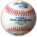Juan Uribe Game Used Baseball Dodgers 6/12/13 Hit Double vs. Corbin (AZ) 316406 - MLB Game Used Baseballs