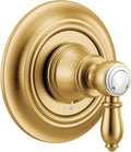 Moen UTS32205BG Weymouth 1-Handle M-CORE Transfer Valve Trim Kit, Valve Required, Brushed Gold