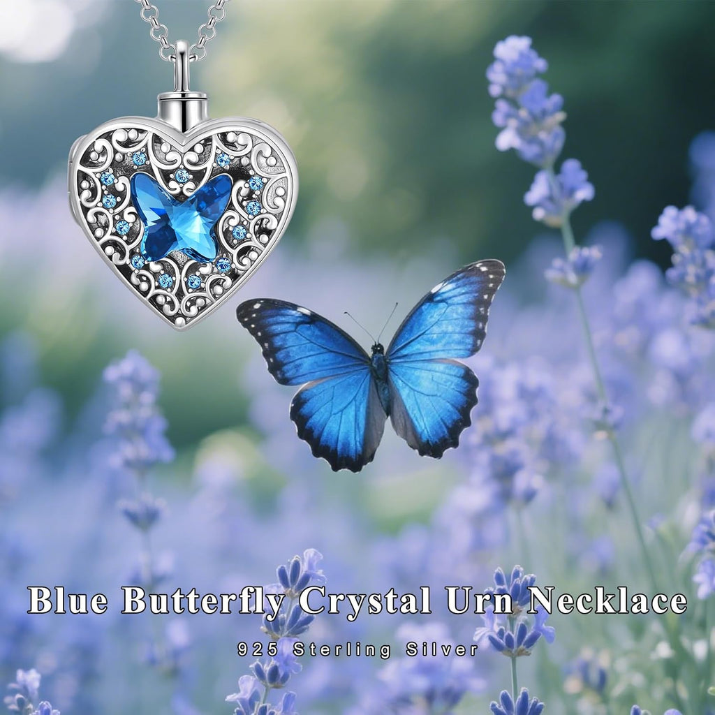Dorunmo Personalized Heart Urn Locket Necklace for Ashes and Pictures 925 Sterling Silver Customized Locket Memorial Keepsake Cremation Jewelry for Ashes for Women Men Keep Someone Near to You