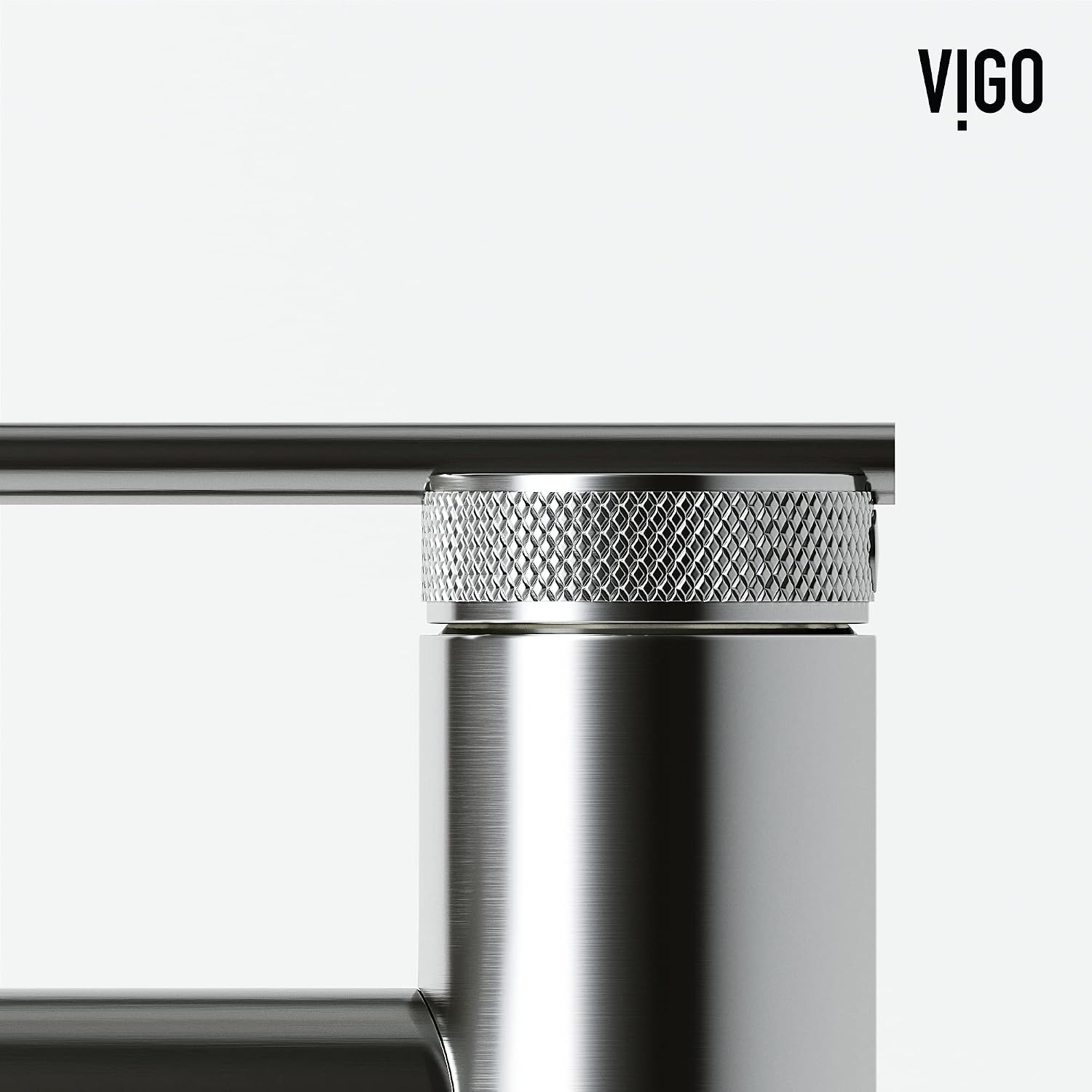 VIGO Sterling Single-Handle Single-Hole Mount Bathroom Sink Faucet, 7-Inch, Brushed Nickel, Modern Design, Solid Brass, 1.2 GPM WaterSense & Ceramic Disc Valve, Corrosion-Resistant