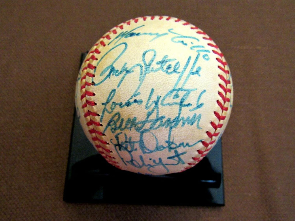 Cal Ripken Jr 1st All-star Rookie Signed Auto 1983 Al All-stars Gu Baseball Jsa - MLB Game Used Baseballs