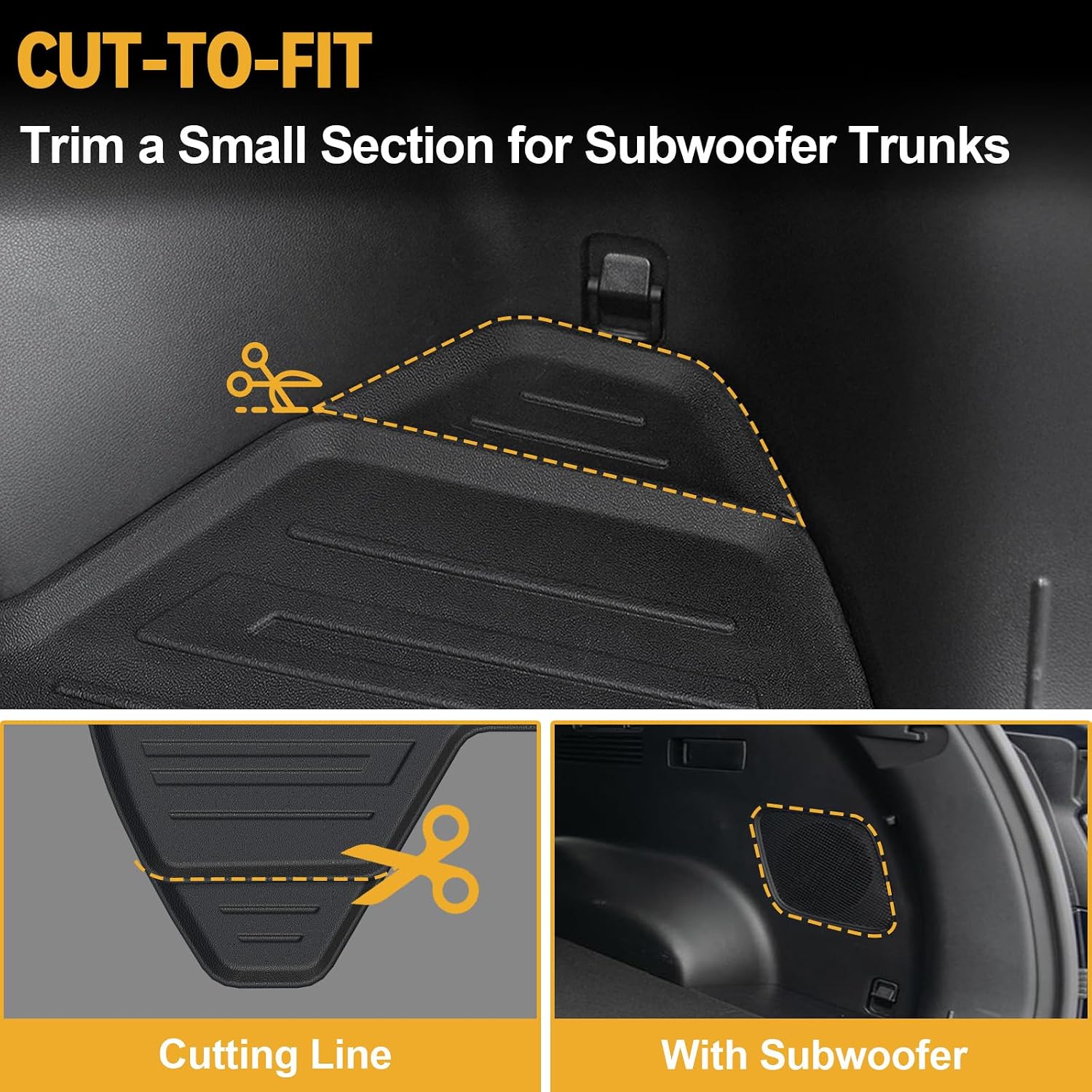 Floor Mats Set for 2022-2025 2026 Hyundai Tucson Gas (Not fit Hybrid), Full Coverage All Weather Floor Mats Cargo Mat with Backrest Protectors & Door Sill Guards for Tucson Accessories