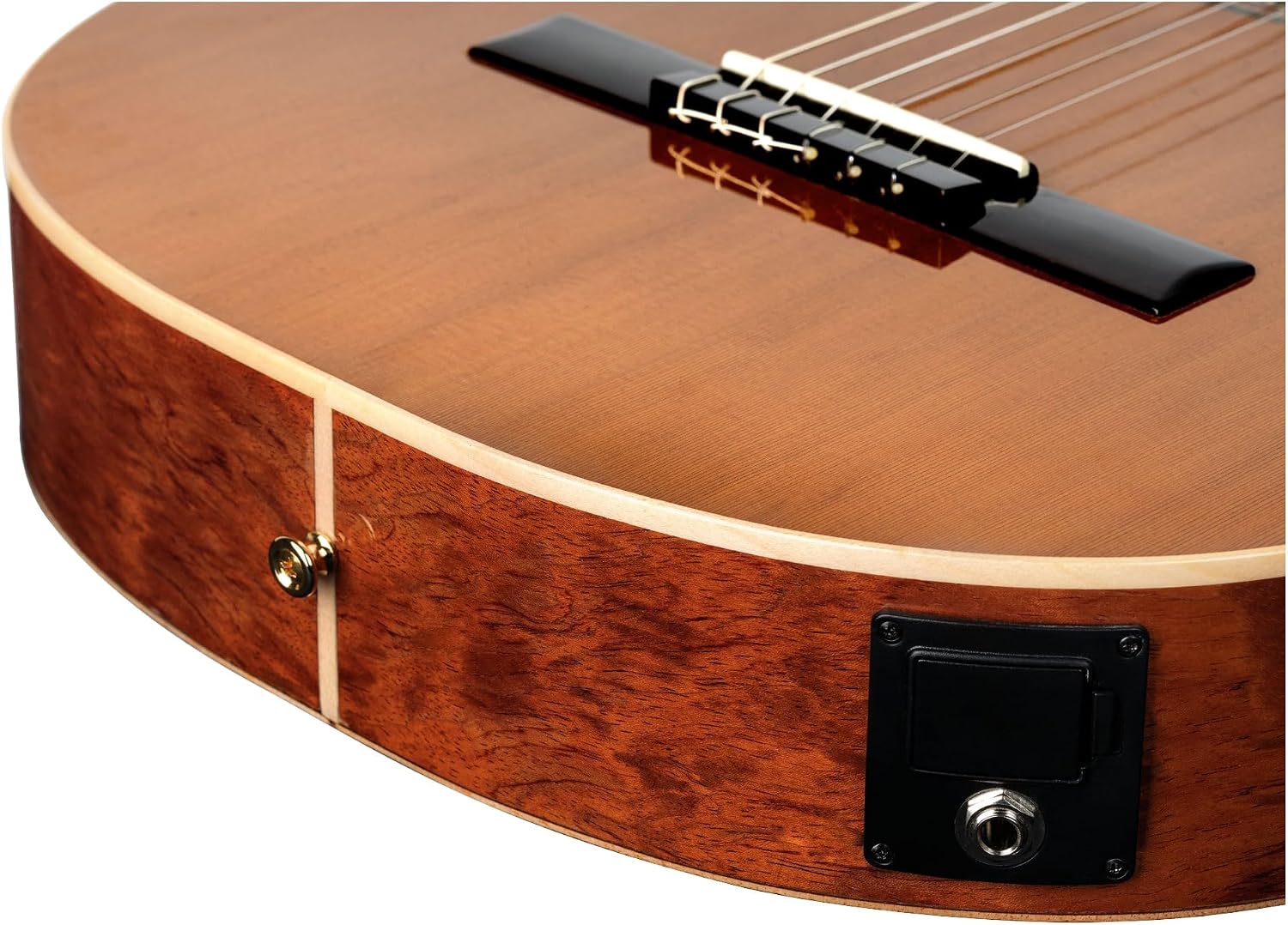 Traditional Series - Made in Spain Solid Top Thinline Acoustic-Electric Classical Guitar w/Bag