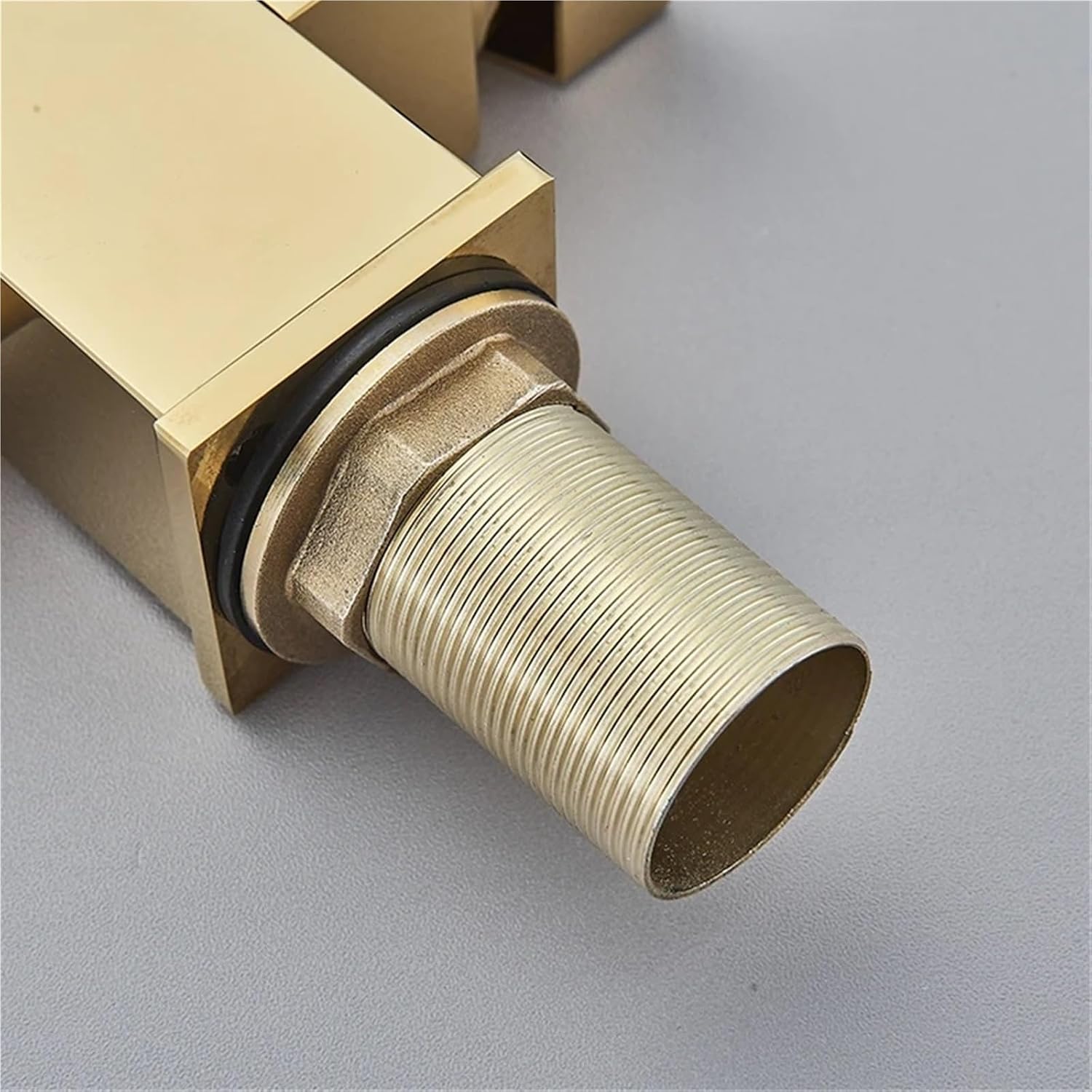 Filtered Water Faucet with Dual Outlet Kitchen Purified Water Hot and Cold Faucet Vegetable Basin Sink Tap(Beige)