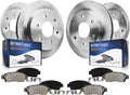 Detroit Axle - 8pc Brake Kit for 2006 Chevrolet Uplander Buick Terraza Pontiac Montana Saturn Relay Disc Brake Rotors Ceramic Brake Pads Replacement : 11.69' inch Front and 11.81' inch Rear Rotor