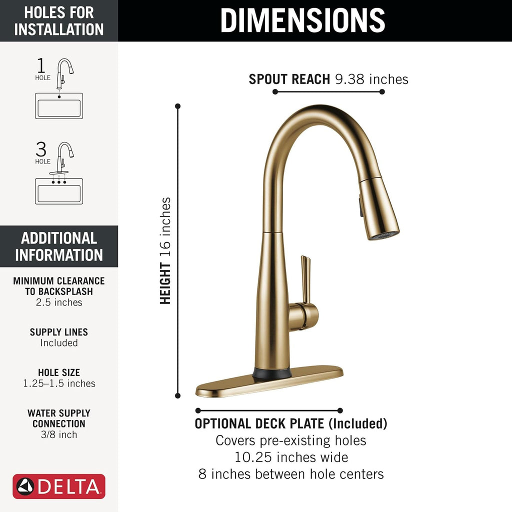 VoiceIQ Single Handle Pull-Down Faucet with Touch2O Technology