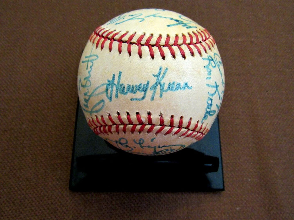Cal Ripken Jr 1st All-star Rookie Signed Auto 1983 Al All-stars Gu Baseball Jsa - MLB Game Used Baseballs