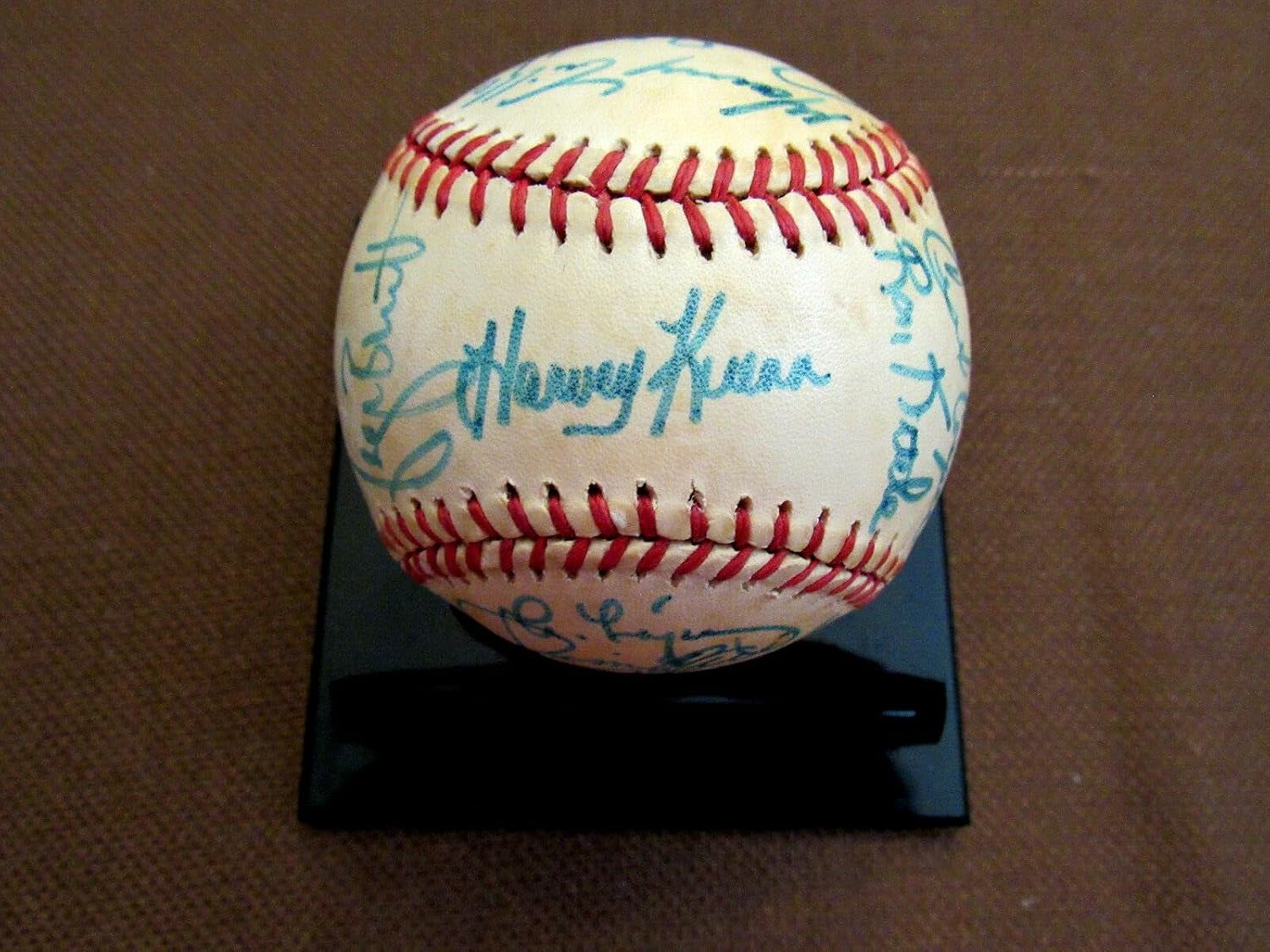 Cal Ripken Jr 1st All-star Rookie Signed Auto 1983 Al All-stars Gu Baseball Jsa - MLB Game Used Baseballs