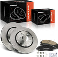 A-Premium 12.59 inch (320mm) Front Vented Disc Brake Rotors + Ceramic Pads Kit Compatible with Select Honda and Acura Models - Pilot 2016-2022, MDX 2017-2020, Ridgeline 2017-2023, 6-PC Set