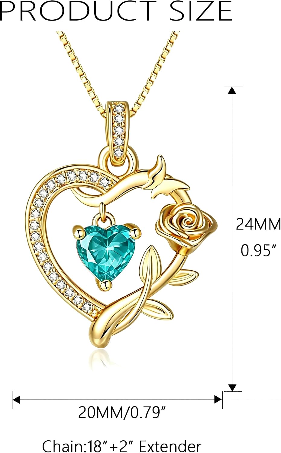 HeartMelody Heart Necklaces for Women Gold,14k 18K White Gold Plated Dainty Rose Butterfly Necklace with Garnet Birthstone Pendant Necklace Everyday Jewelry Birthday Christmas Gifts for Women Mom Her