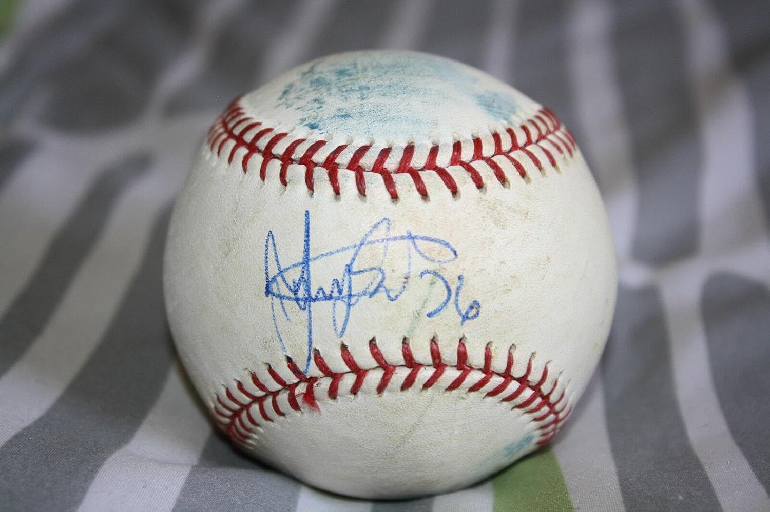 Yangervis Solarte signed game used baseball, Padres, Yankees, COA - MLB Autographed Game Used Baseballs