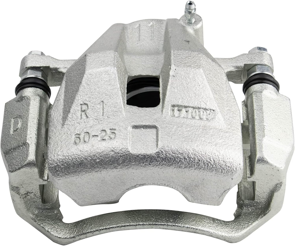 TRQ Performance Front Ceramic Brake Pad and Rotor Set Drilled Slotted Coated Compatible with 2005-2015 Toyota Tacoma with 5 Lug Wheels