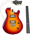 Journey Instruments OE990CB Collapsible Electric Travel Guitar – Folding 25' Scale Full-Size Electric Guitar with Patented Detachable Neck System and Carry-On Backpack Case (Cherry Sunburst)