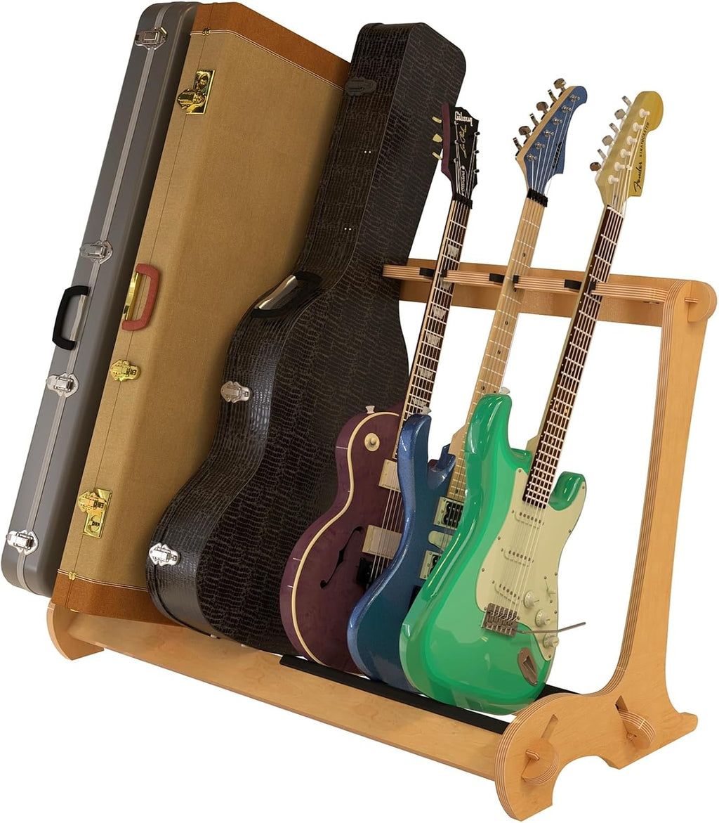 A&S Crafted Products Combo Guitar & Case Stand for Acoustics & Electrics - The VersaRack | Nitro Safe | Made in U.S.A.