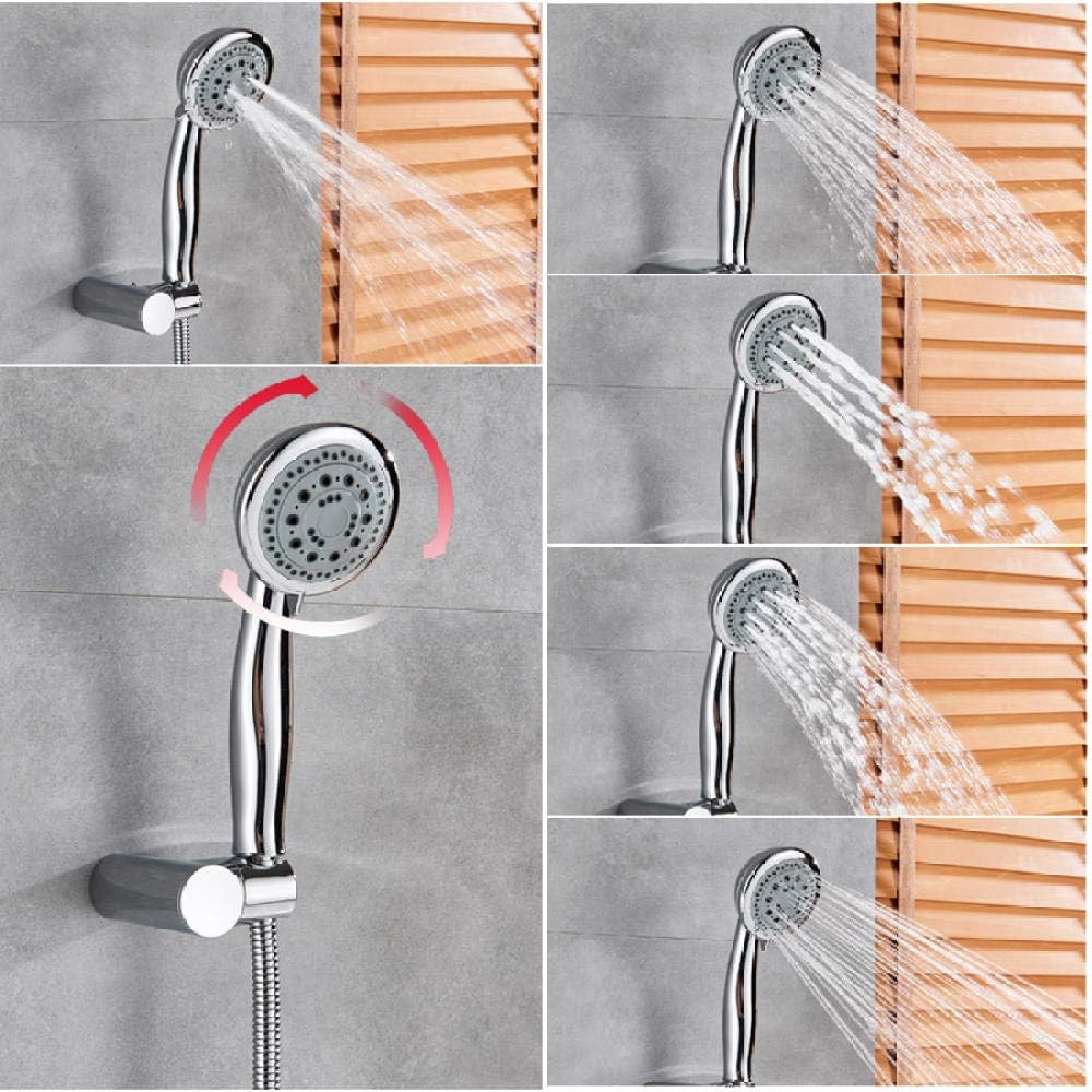 Bathroom Sink Taps Shower Faucet Chrome White Wall Mounted Waterfall Spout Tub Mixer Tap Handheld Head Waterfall Bathroom Hot Cold Water Faucet-Basin and Shower (Only Shower Tap)