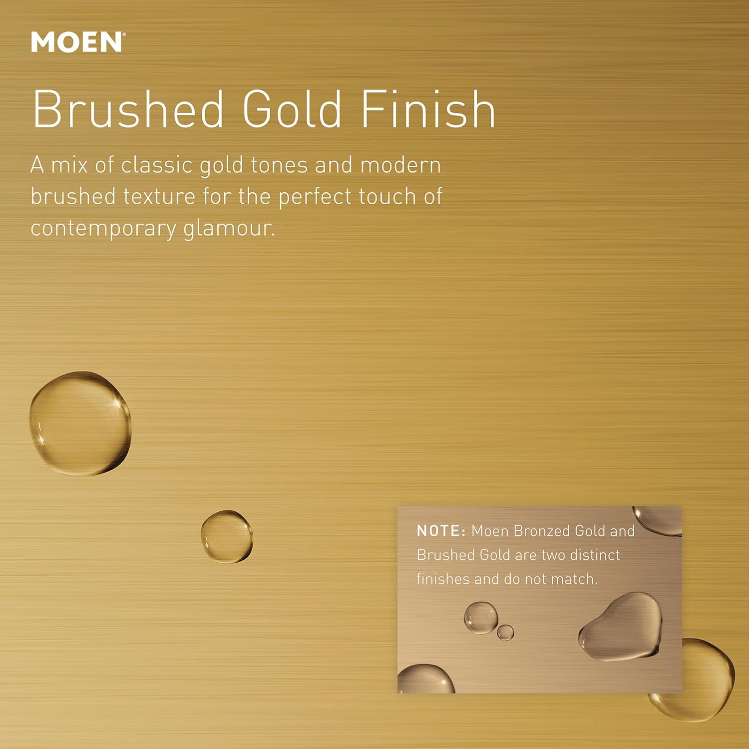 Moen UTS344302BG Colinet M-CORE 3-Series 1-Handle Shower Trim Kit, Valve Required, Brushed Gold