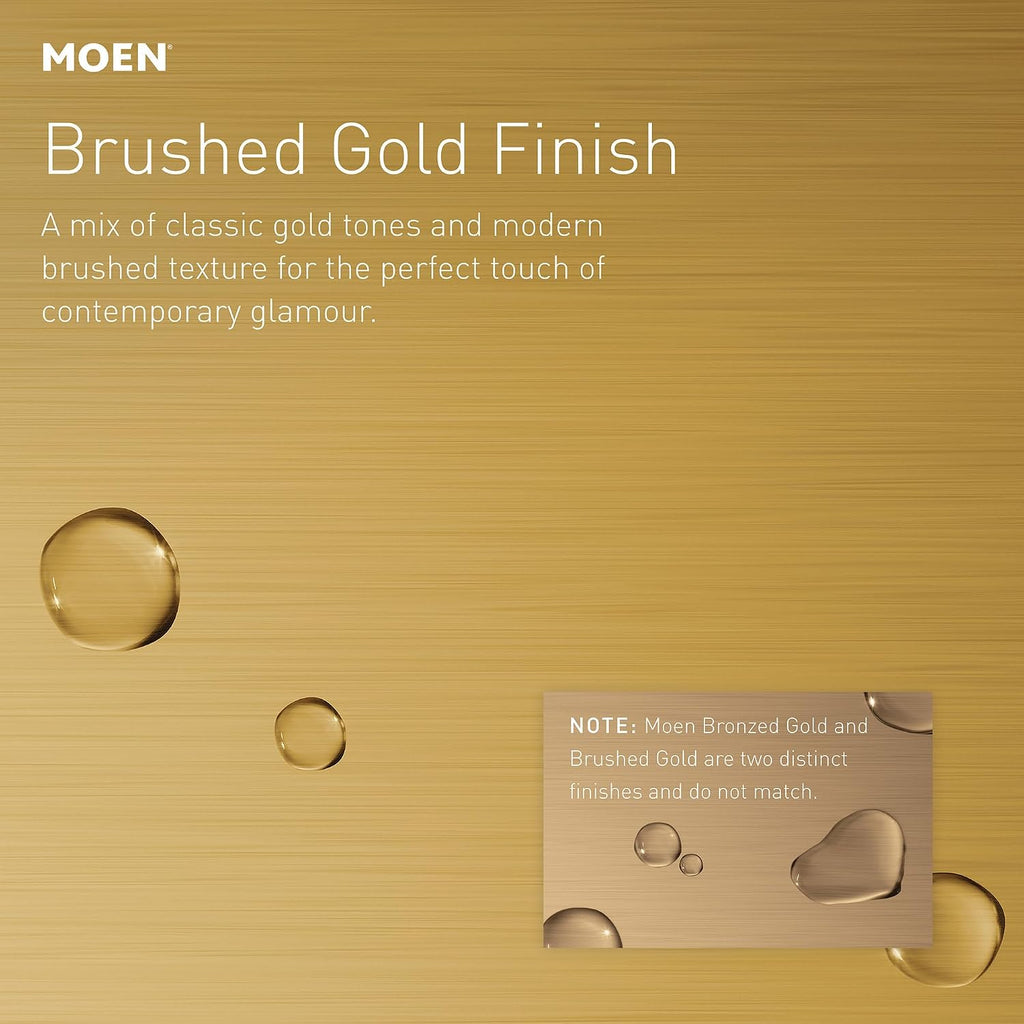 Moen TS52104BG Weymouth Volume Control Valve Trim, Brushed Gold