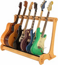 A&S Crafted Products 6 Guitar Stand for Acoustics & Electrics - The VersaRack | Nitro Safe Hardwood Rack | Made in U.S.A.
