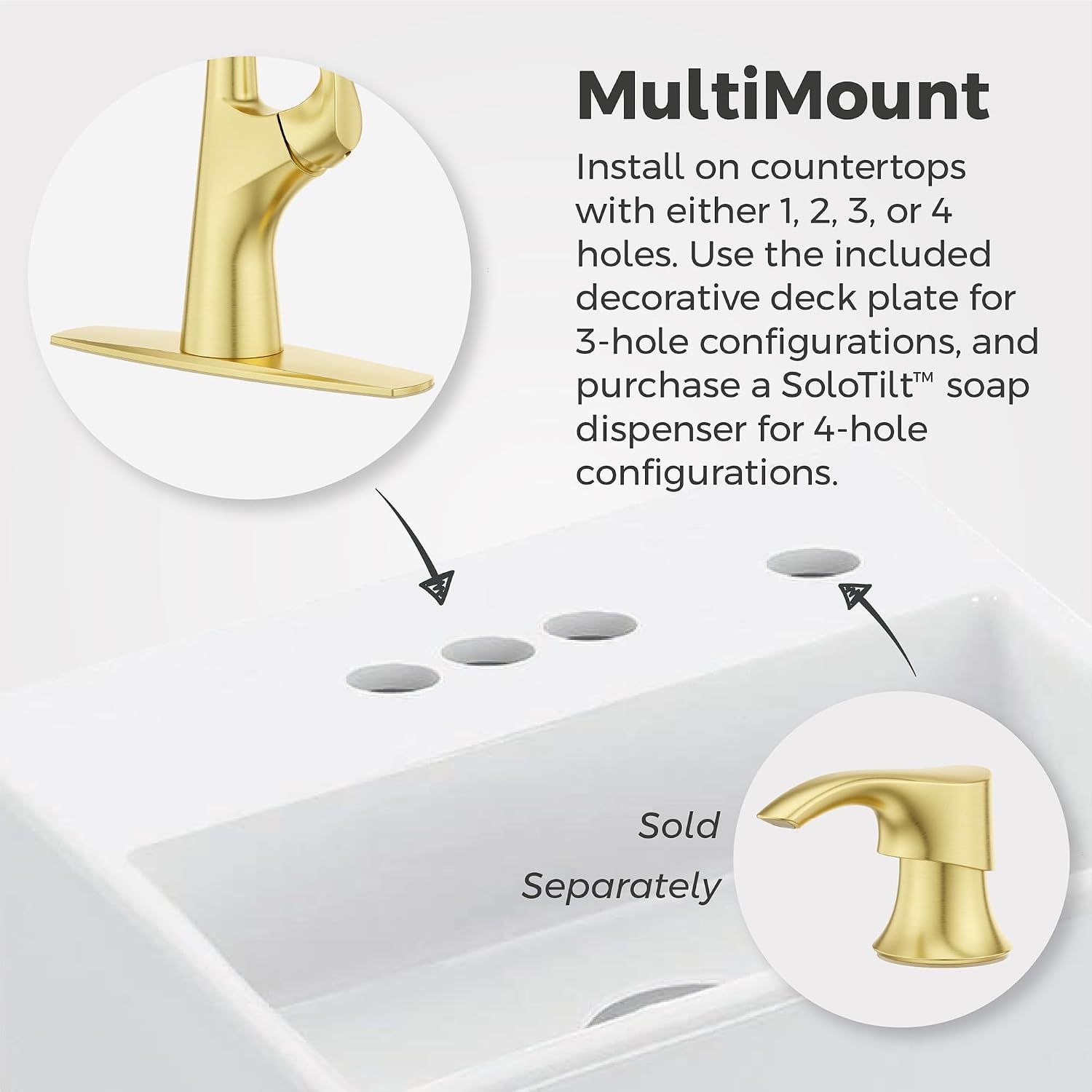 Pfister Talega Pull-Down Kitchen Faucet with Sprayer Brushed Gold Single Handle 3-Hole Installation High Arc Spout 360° Swivel MagnePfit Docking TopPfit Technology