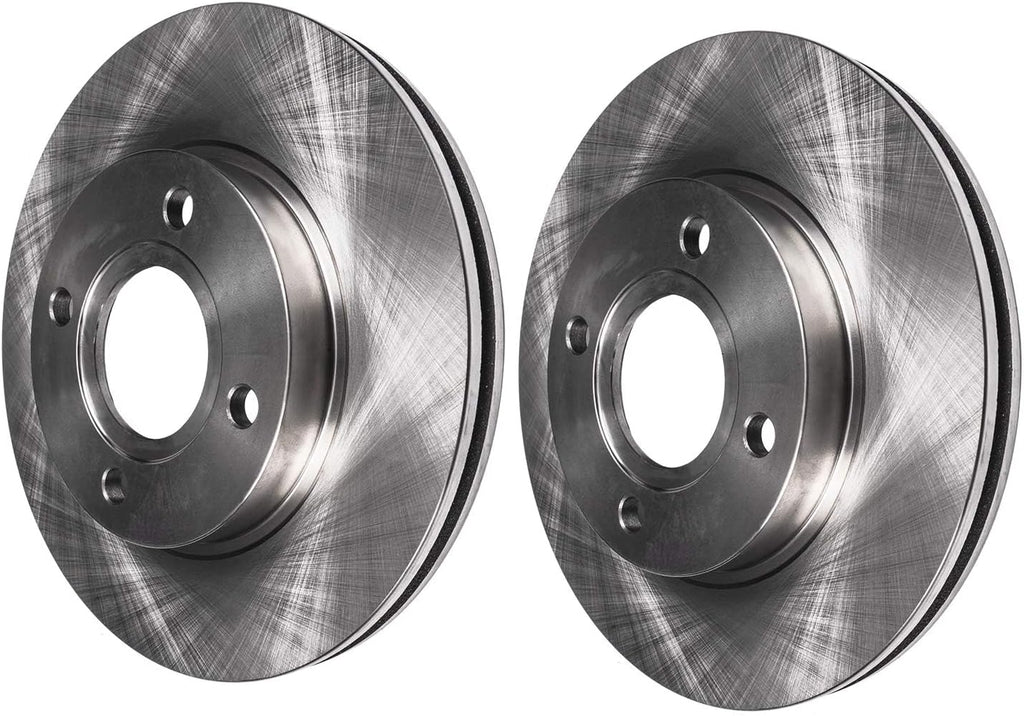 Detroit Axle - Brake Kit for 2012 2013 2014 2015 2016 2017 2018 Toyota Yaris [Rear Disc], Disc Brakes Rotors Ceramic Brake Pads Replacement : 10.83' inch Front and 10.20' inch Rear Rotor