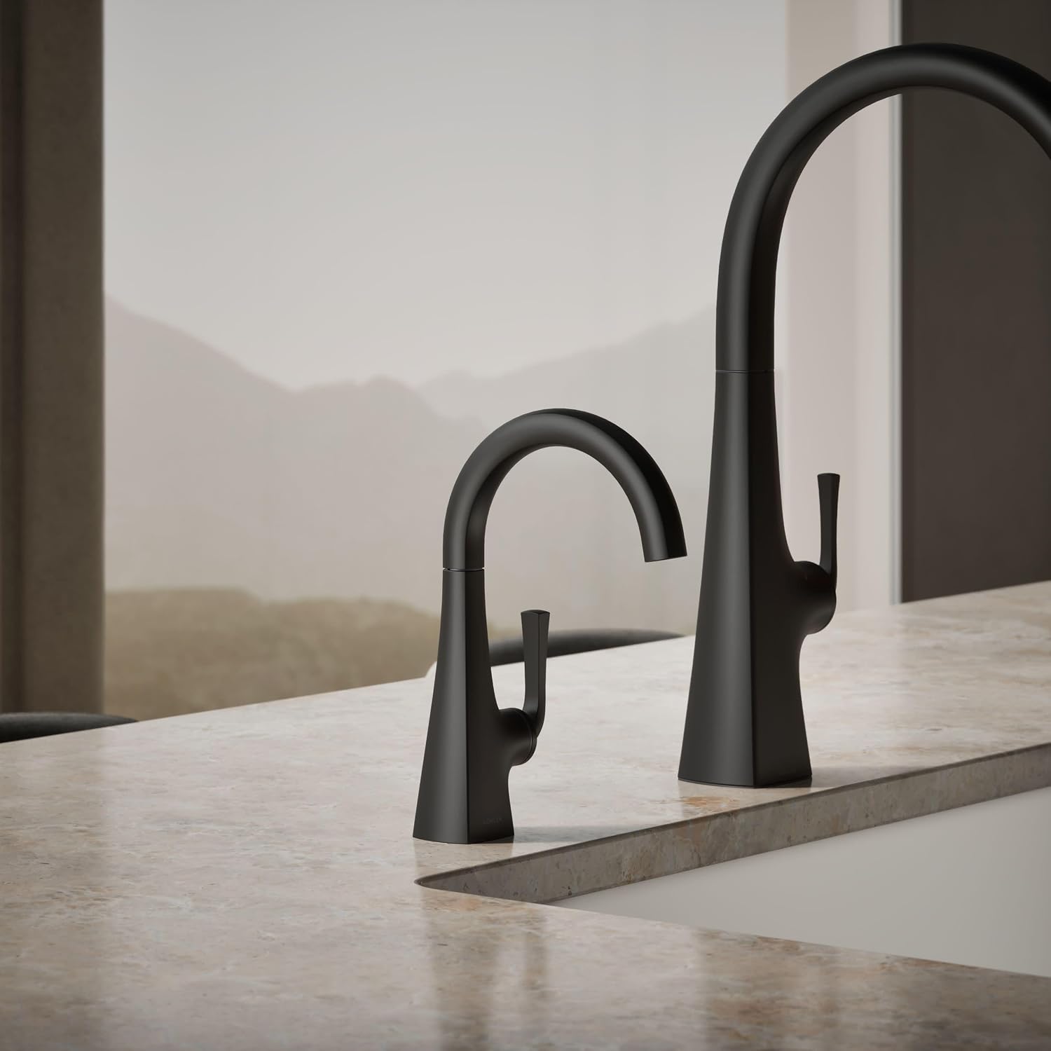 Kohler K-24134-BL Graze Beverage Faucet, Matte Black