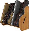 A&S Crafted Products Guitar Case Rack for Acoustics & Electrics - The Studio Deluxe (Grande) | Red Oak | Made in U.S.A.