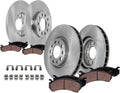 Detroit Axle - Brake Kit for 2015 2016 2017 Chrysler 200, Disc Brake Rotors Ceramic Brakes Pads with Hardware Replacement : 12.00' inch Front and 10.95' inch Rear Rotors