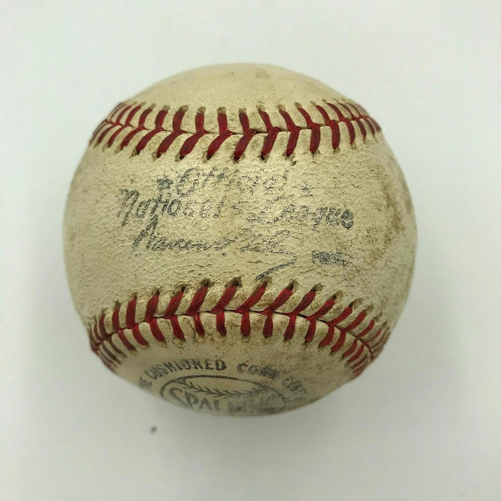 1950's Charlie Grimm Single Signed Game Used NL Baseball Chicago Cubs JSA COA - MLB Game Used Baseballs