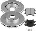SCITOO Front 11.02' Brake Pads and Rotors Kits Replacement For Hyundai For Elantra 2017 2018 2019 2020