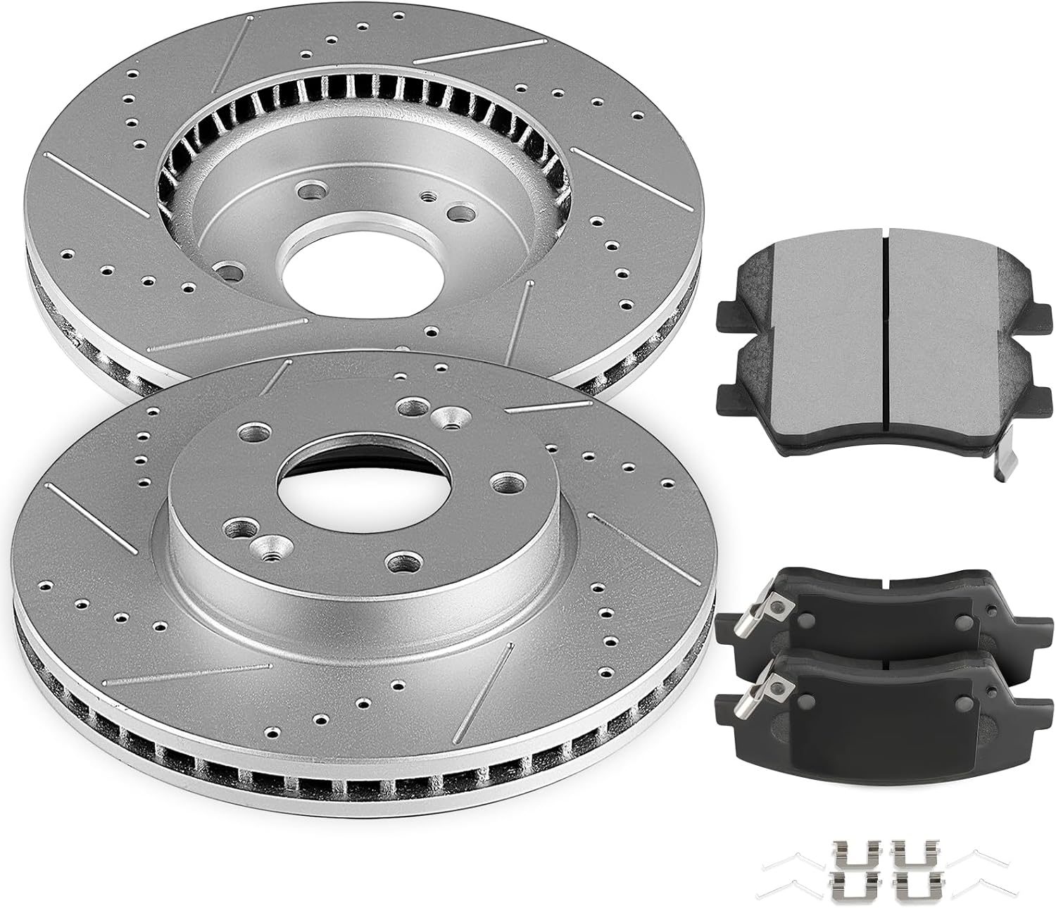 SCITOO Front 11.02' Brake Pads and Rotors Kits Replacement For Hyundai For Elantra 2017 2018 2019 2020
