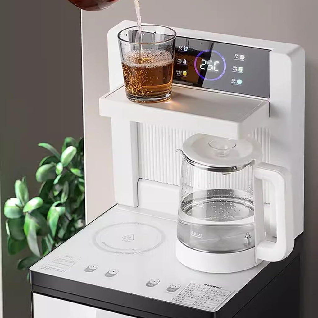 hot Water dispensers Tea Bar Dispenser Household Water Dispenser Fully Automatic Intelligent Downward Water Bucket Small Office High-end Instant hot Water Dispenser (Color : Ice Warm)