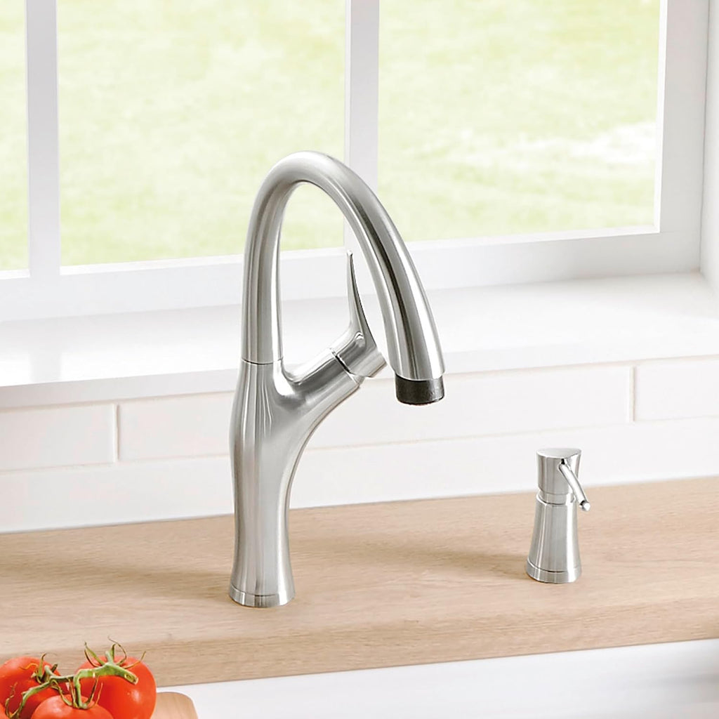 BLANCO, Stainless 442037 ARTONA Pull-Down Dual Spray Kitchen Faucet, 1.5 GPM