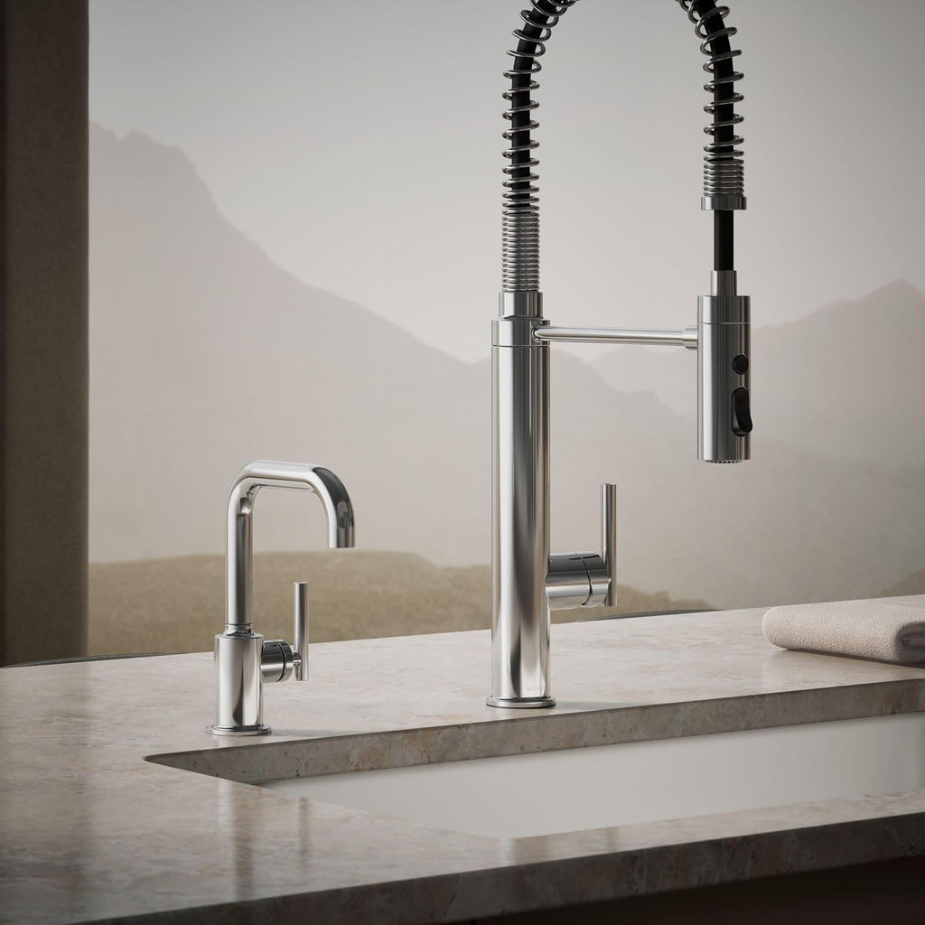 Kohler K-24077-CP Purist Beverage Faucet, Polished Chrome