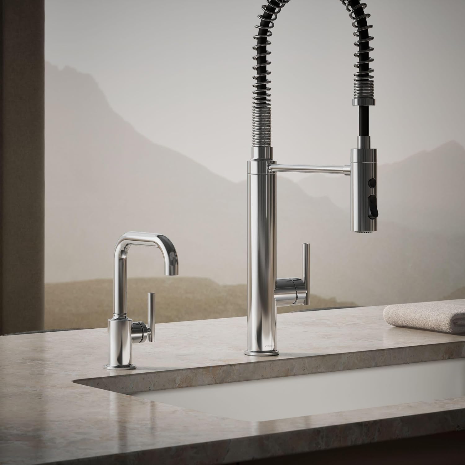Kohler K-24077-CP Purist Beverage Faucet, Polished Chrome